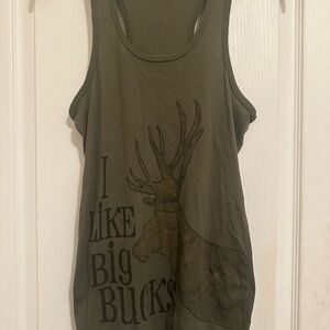 Bobbie Brooks Khaki Graphic Tank